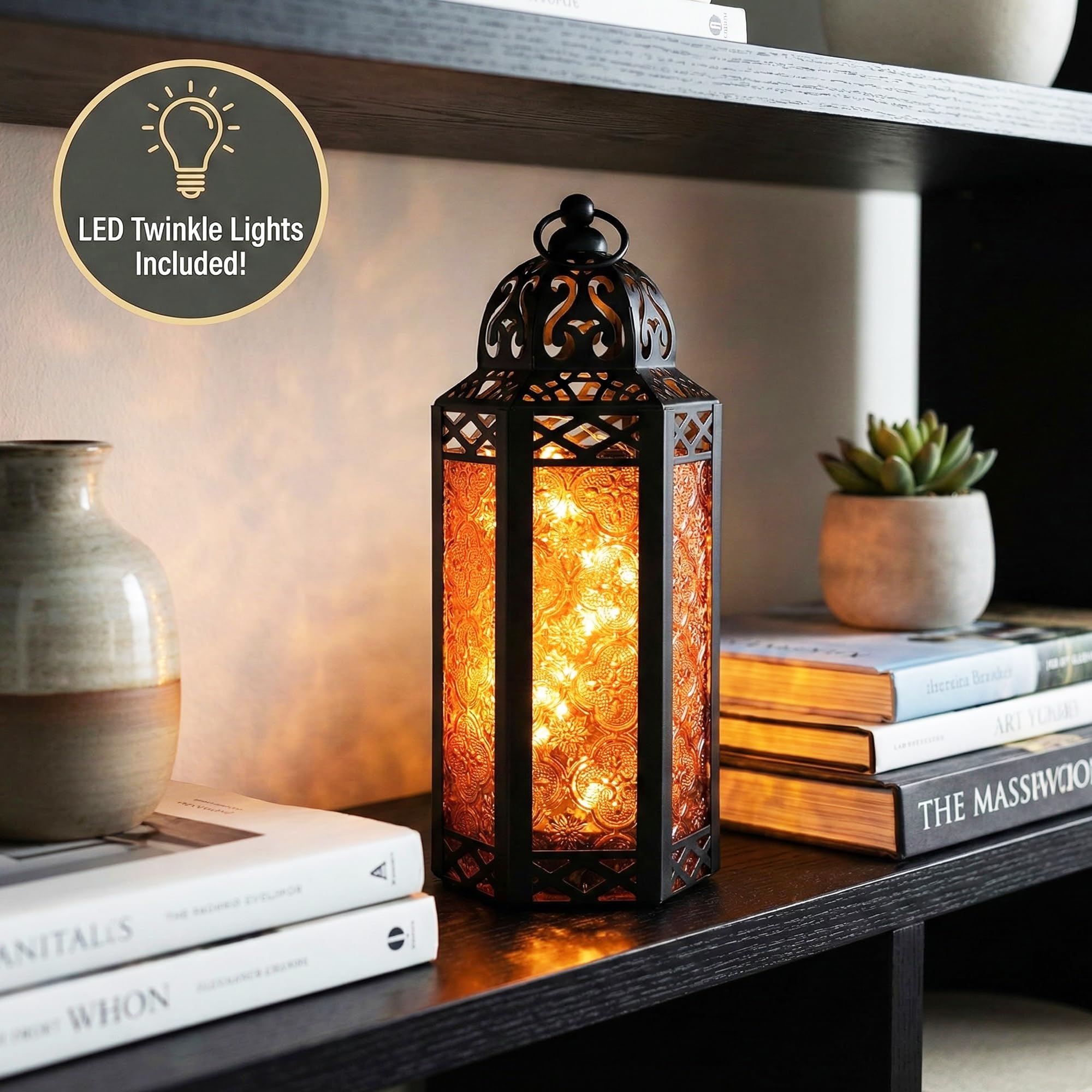 Amazon.com: Vela Lanterns Decorative Indoor Fairy Light Candle