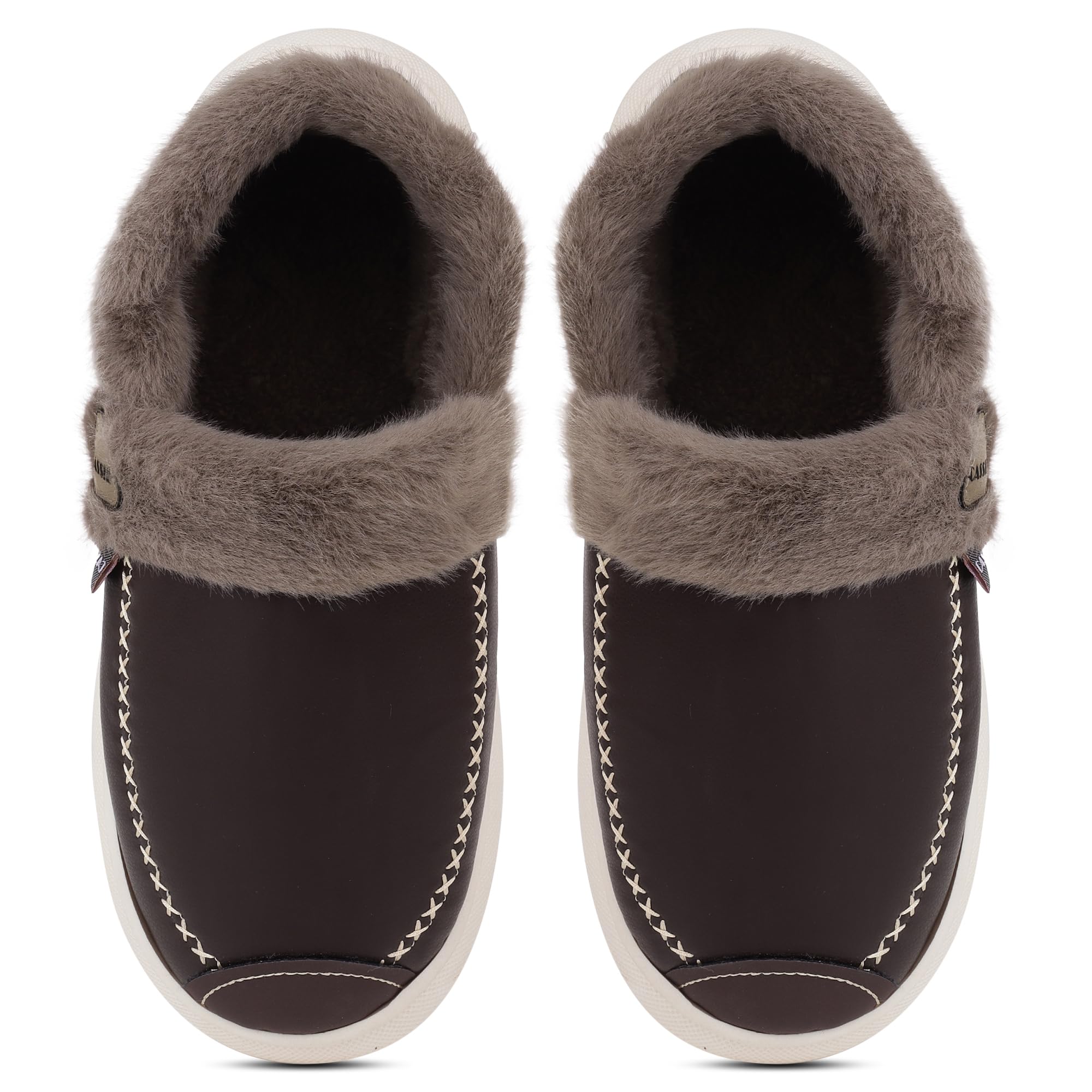 CASSIEY Latest Comfortable Indoor/Outdoor Winter Snow Boot |Mens Slip on Fur Shoes- Brown (B0DHVXX325) Amazon Price History, Amazon Price Tracker