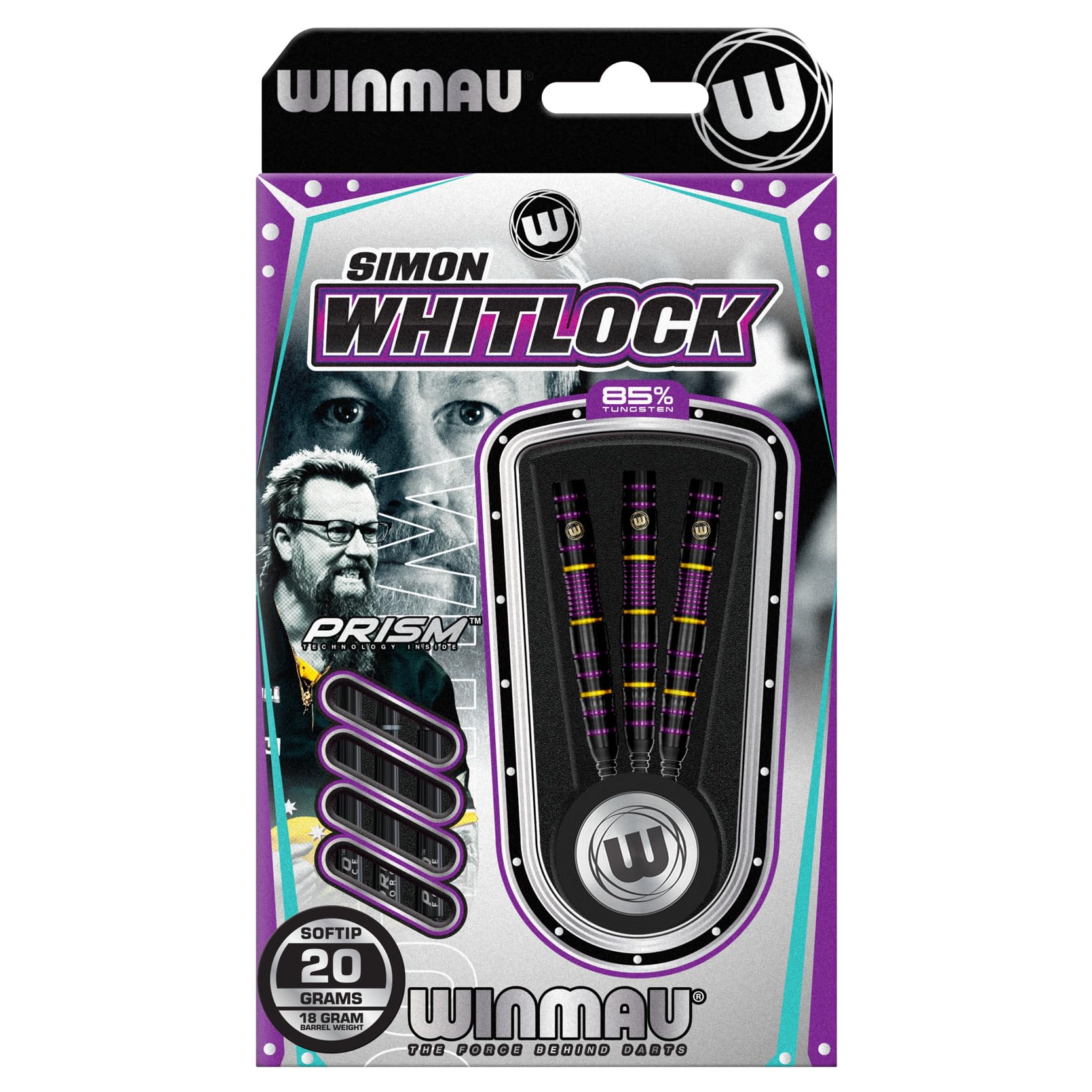 WINMAU Freccette – 85% PRO-Series Soft Tip Set con Alette e Alberi per Freccette (steli)