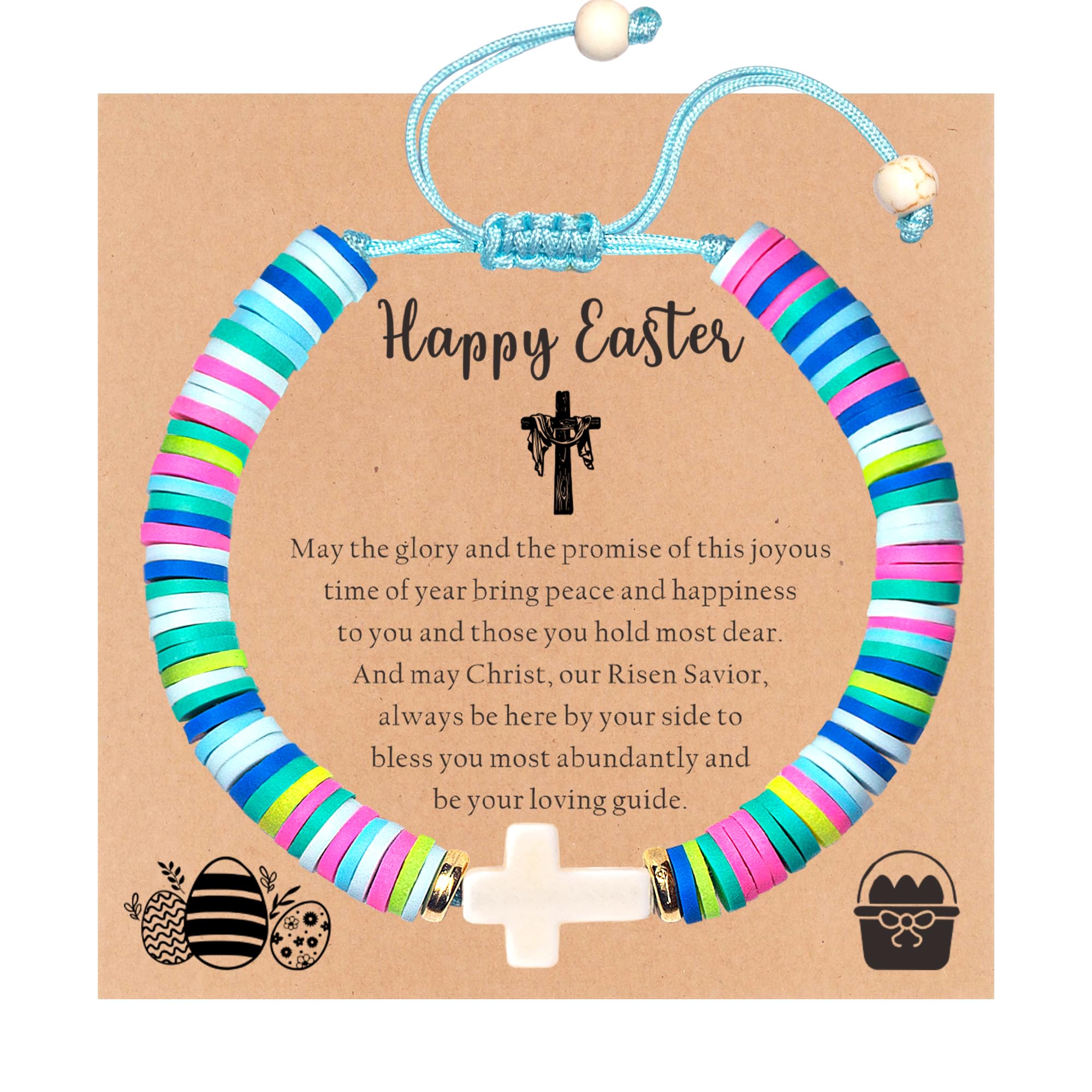 Cross Bracelet Baptism Gifts for Girl Kids Christian Graduation Gifts for Girls Teens Trendy Stuff Religious Christening Catholic Gifts Jesus Bracelets Daughter Niece First Communion Confirmation Gift
