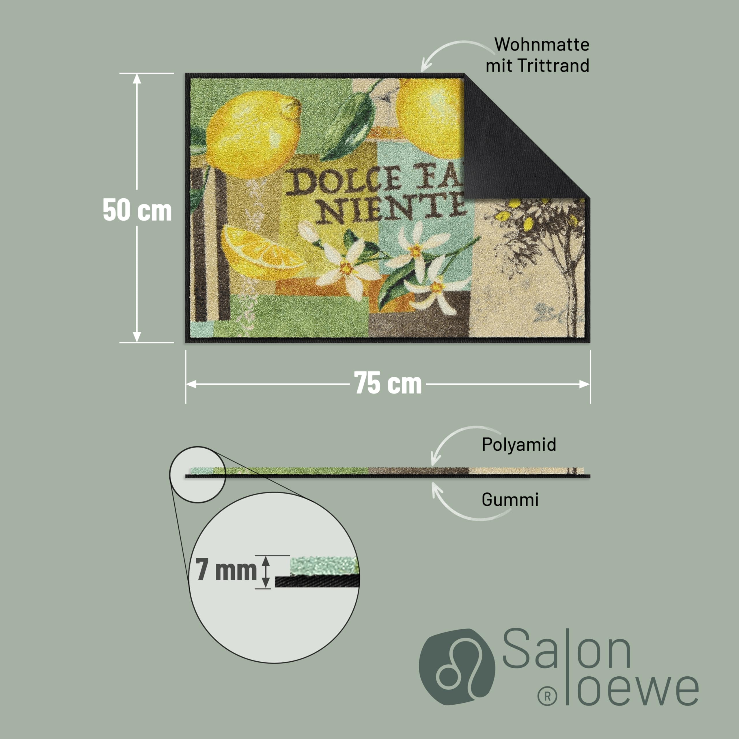 Salonloewe Dolce Far Niente Paillasson lavable 50 x 75 cm