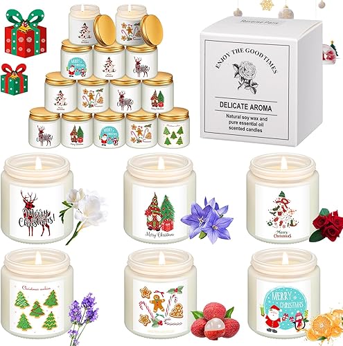 24 velas perfumadas cristianas a granel en tarro de 6.7 onzas, regalos cristianos, 8 oraciones de fragancia, velas religiosas de la Biblia, regalo