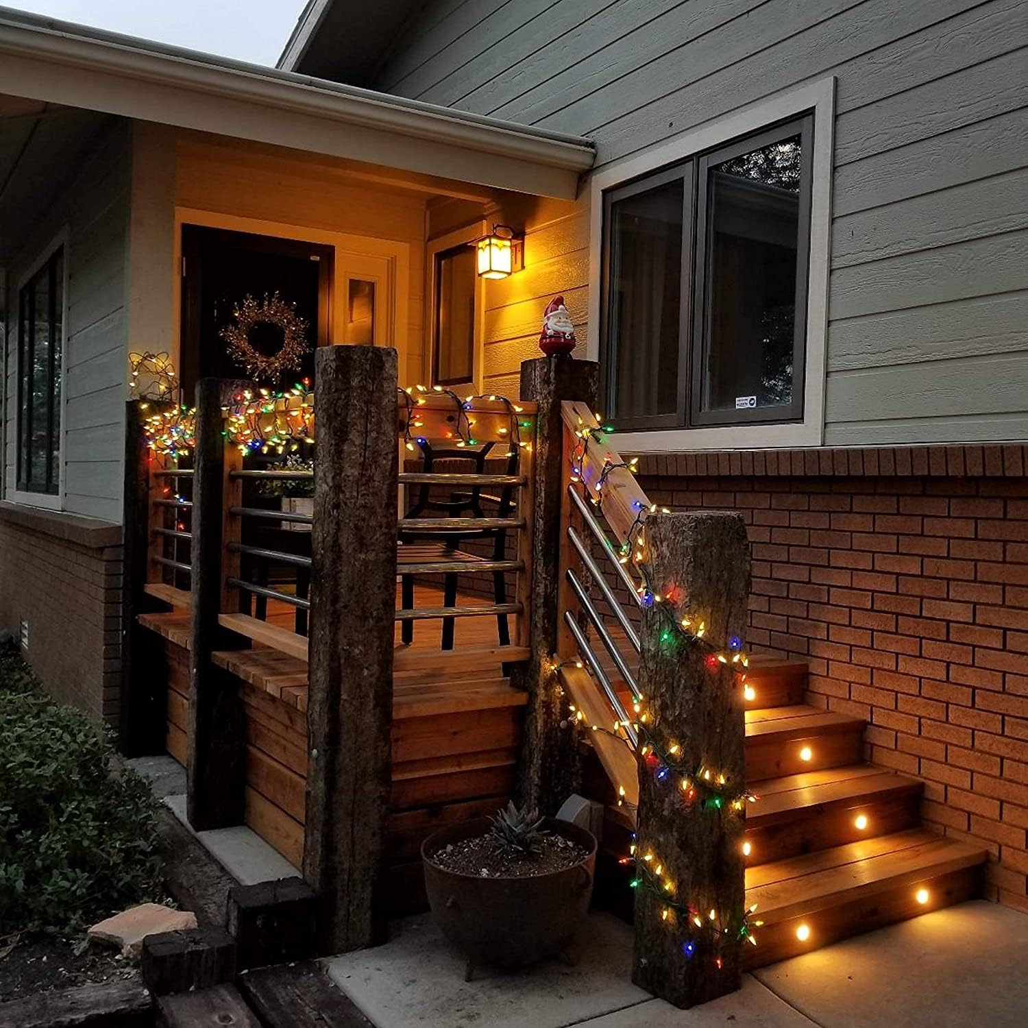 10er Mini LED Terrassen Einbaustrahler Außen, 12V 1W Warmweiß