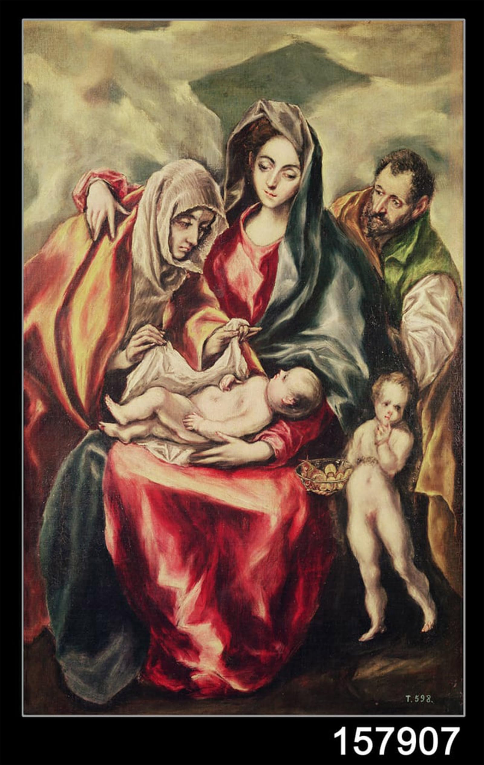 SERENDIPITP Retro Picture Poster Wall Art Pictures Painting the Holy Family by El Greco Wall Art Canvas Print for Wall Decor 60x90cm