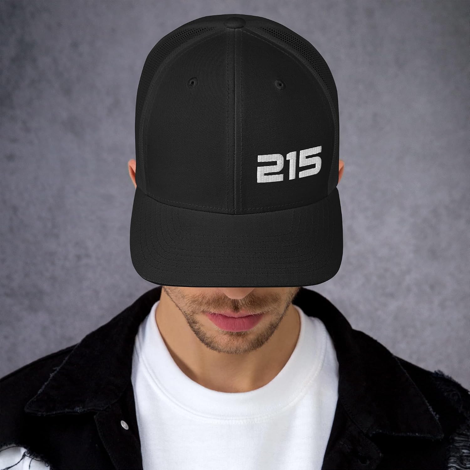 Philadelphia 215 Area Code Minimal 215 Philadelphia PA Trucker Hat Cap