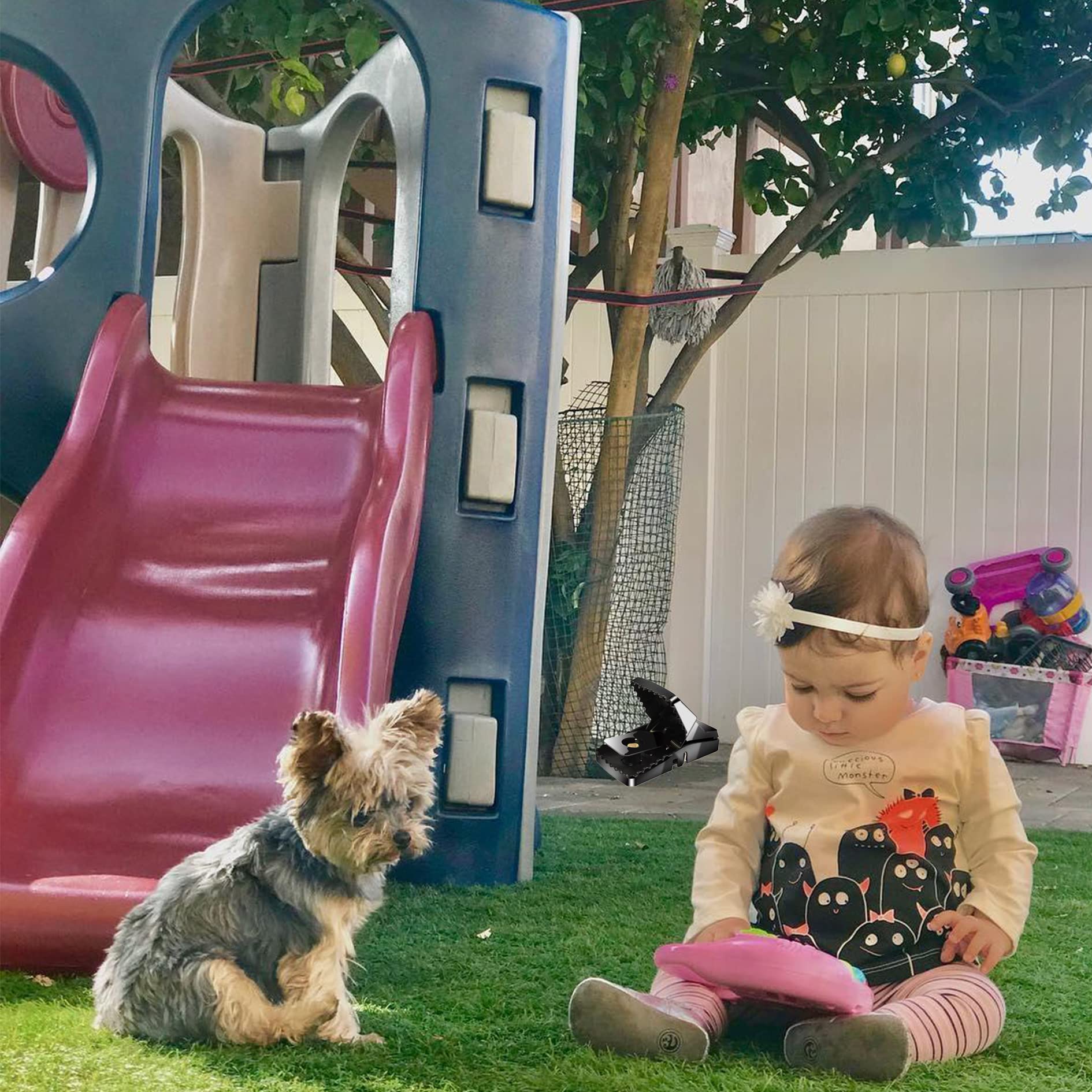 ZFULV Mouse Trap,Reusable Rat Traps Indoor Or Outdoor,High Sensitivity, Powerful Bite, Easy to Operate, Suitable for Kitchen, Warehouse, Pasture, Yard?6-Piece Set, Black