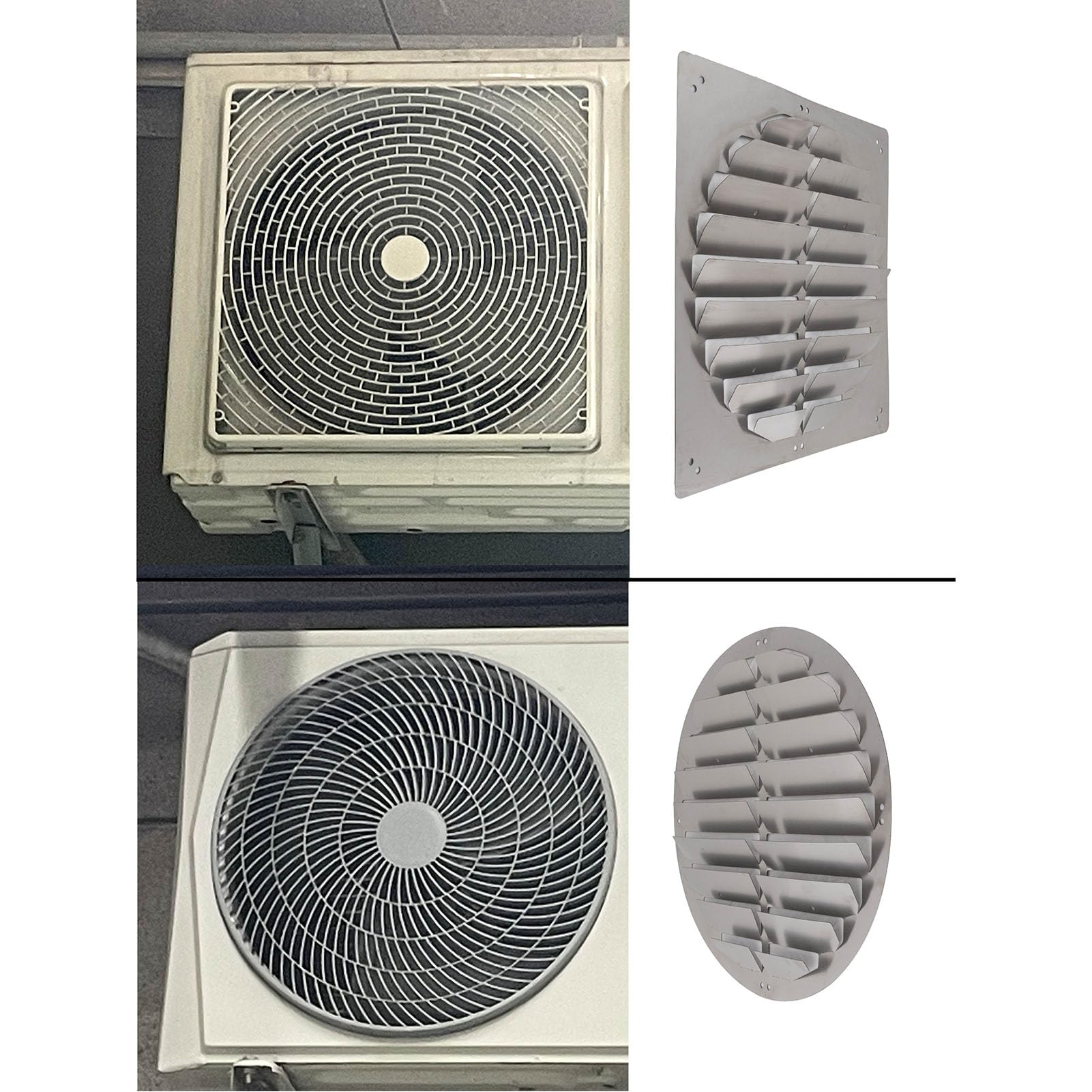 Cubierta para unidad de aire acondicionado al aire libre, obturador de acero inoxidable, protección del parabrisas para aire acondicionado, bomba de calor y compresor condensador, cubierta de guía de