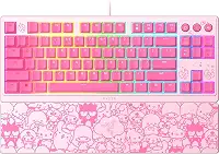 Razer Teclado para jogos Ornata V3 TKL: teclas de perfil baixo - Interruptores de membrana mecânica - Teclas revestidas com UV - Teclas de mídia retroiluminadas - Iluminação RGB de 8 zonas - Cinta