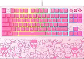 Razer Teclado para jogos Ornata V3 TKL: teclas de perfil baixo - Interruptores de membrana mecânica - Teclas revestidas com UV - Teclas de mídia retroiluminadas - Iluminação RGB de 8 zonas - Cinta