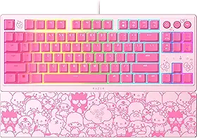 Razer Teclado para jogos Ornata V3 TKL: teclas de perfil baixo - Interruptores de membrana mecânica - Teclas revestidas com UV - Teclas de mídia retroiluminadas - Iluminação RGB de 8 zonas - Cinta