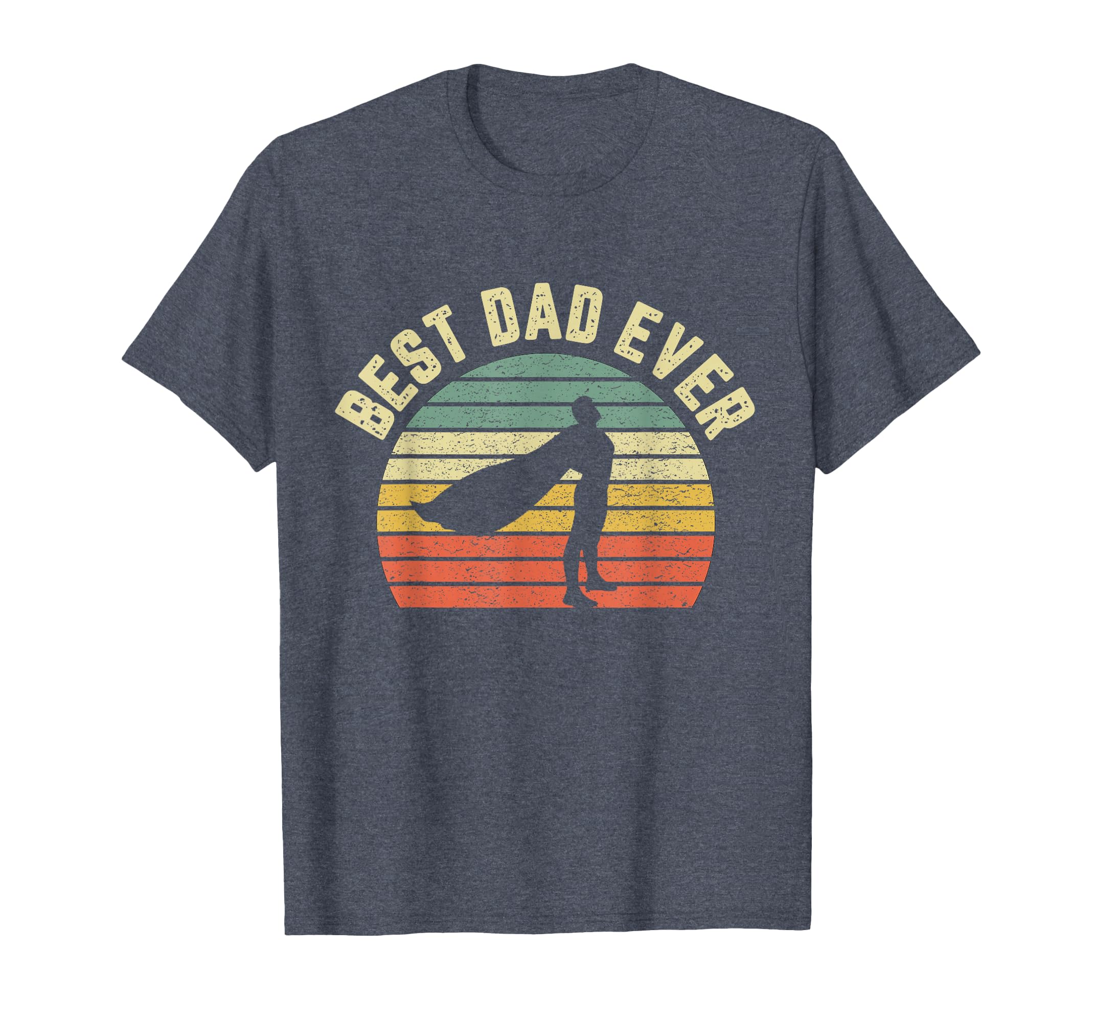 Vintage Best Dad Ever Shirt Superhero Fun Father's Day Shirt T-Shirt