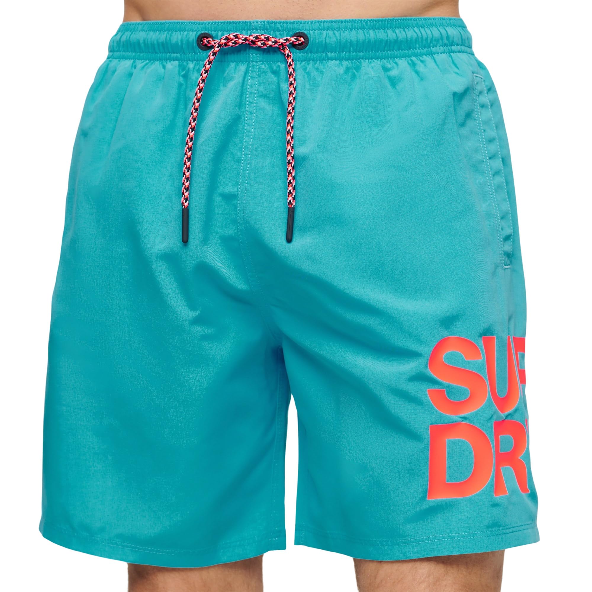Superdry Bañador para hombre de 17" Sportswear de material reciclado con logotipo