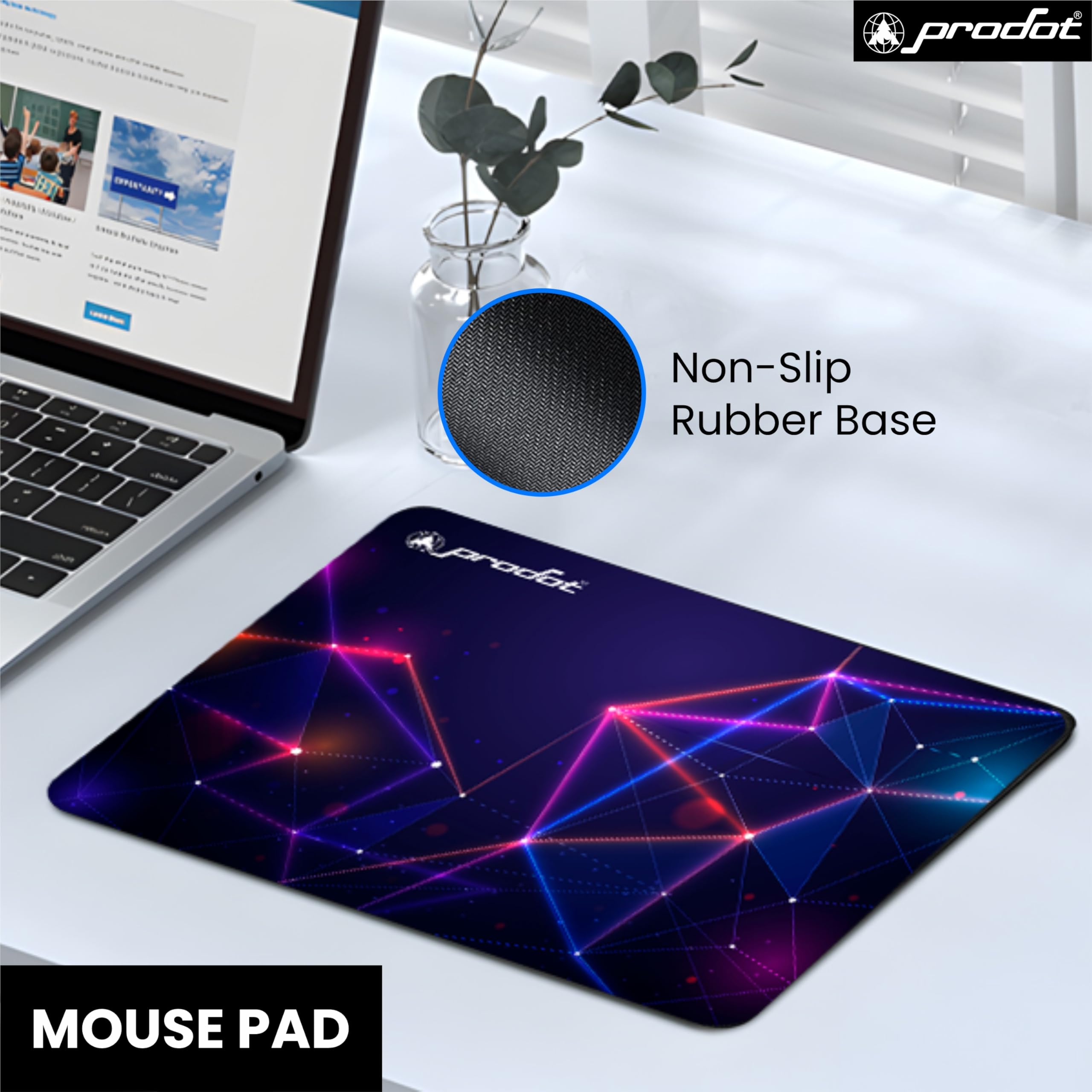 Prodot 5-in-1 Wired Combo Pack | Wired Keyboard + Comfy Optical Mouse + 4 in1 Port USB Hub + Type C OTG + Anti-Slip Mouse Pad | for Laptop/Desktop/Windows — Amazon image 6