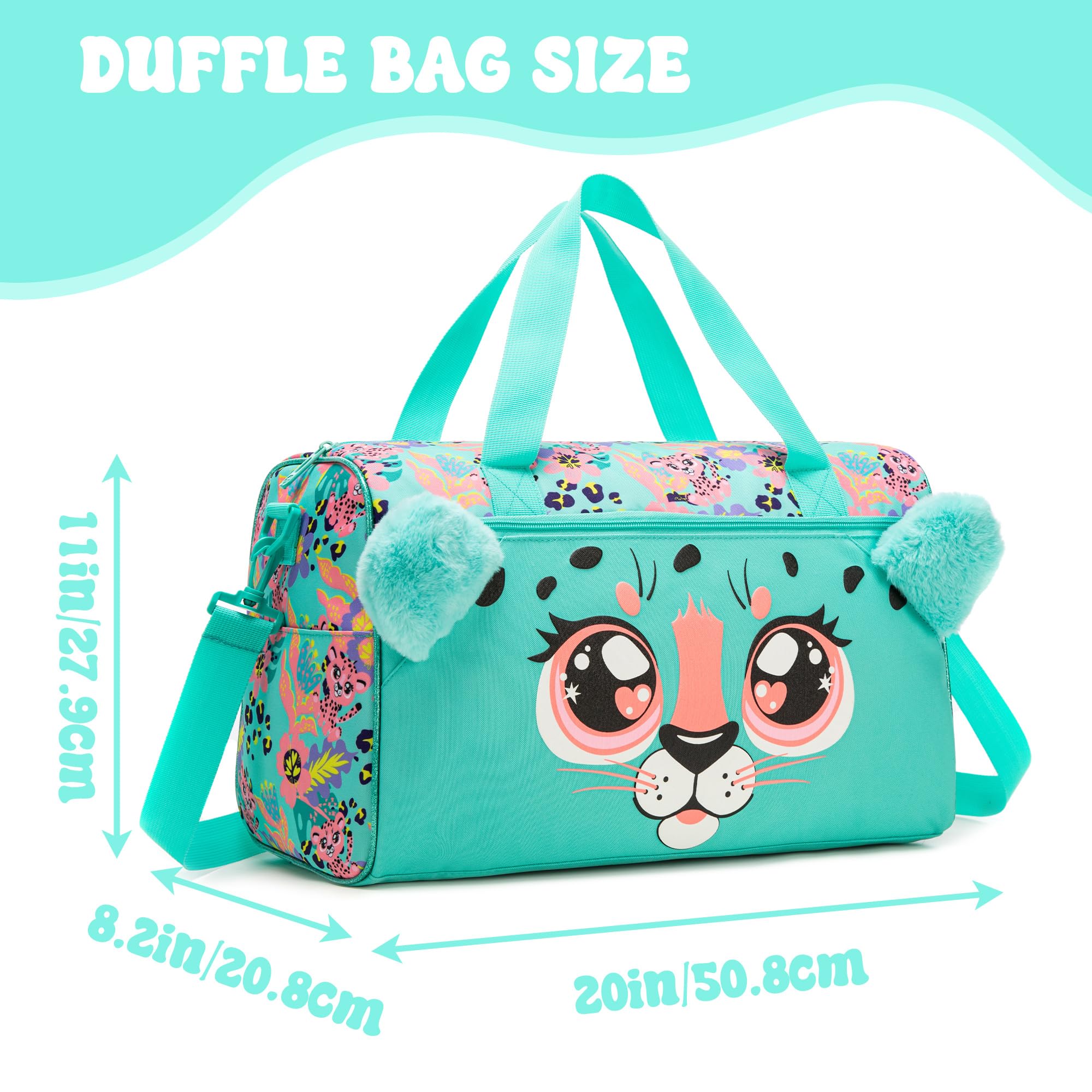 HTgroce Maleta de Viaje Cabina Infantil Equipaje de Mano Bolsa Deporte Niña. 2 Ruedas