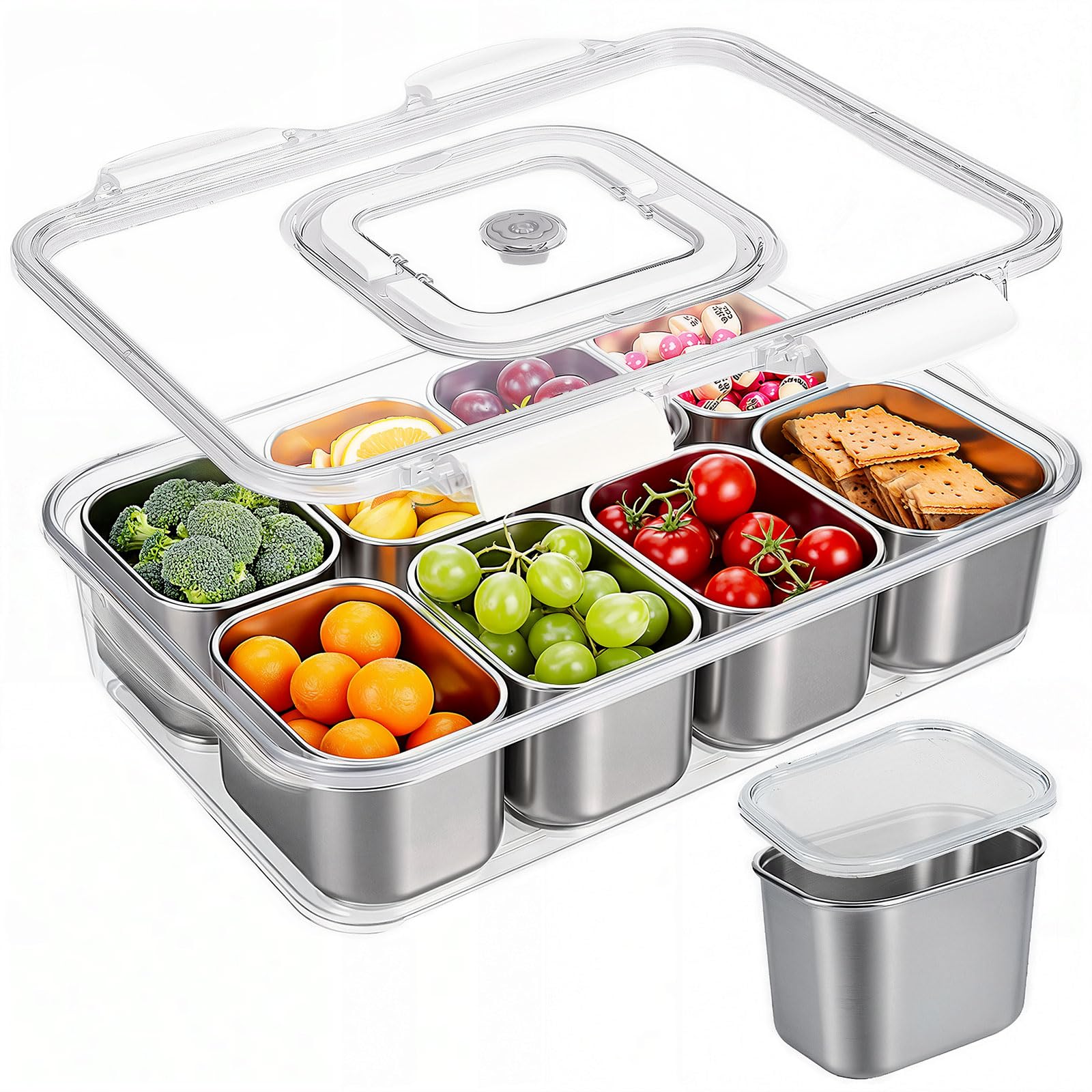 Amazon.com | Snackle Box Container, 304 Stainless Steel Snack