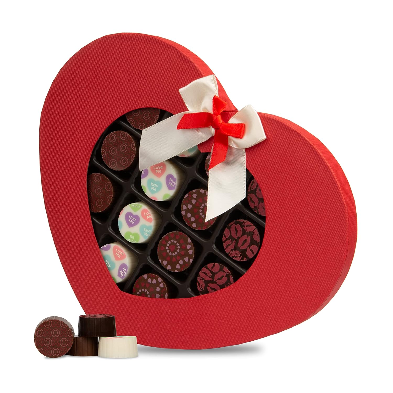 Valentine’s Day Chocolate Truffles – Heart-Shaped Gourmet Gift Box by Chocolate Works, Assorted Milk, Dark & White Belgian Chocolates, 16 Luxury Treats Valentine’s Day Chocolate Truffles – Heart-Shaped Gourmet Gift Box by Chocolate Works, Assorted Milk, Dark & White Belgian Chocolates, 16 Luxury Treats