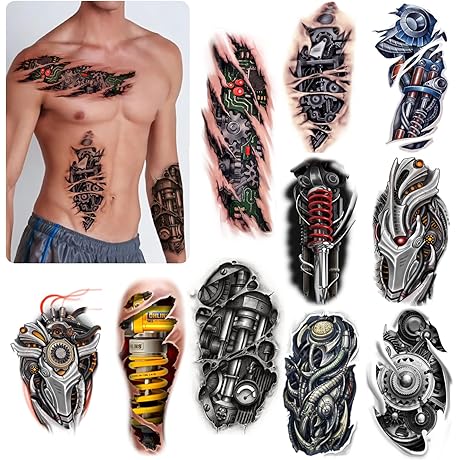 Very Cool Machine - 3D Realistic Temporary Tattoos