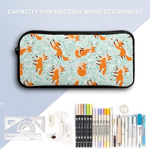 Miniatura 8 de Juego de 3 mochilas de dibujos animados, ligera y duradera, bonita bolsa para portátil con bolsas de almuerzo, elegante mochila para hombros, Zorro