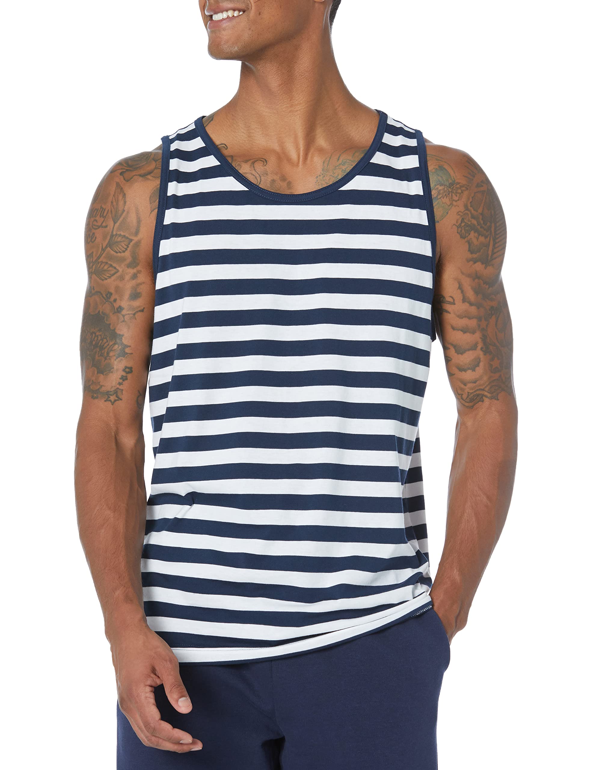 Amazon Essentials Men's Regular-Fit Sleeveless Tank Tops