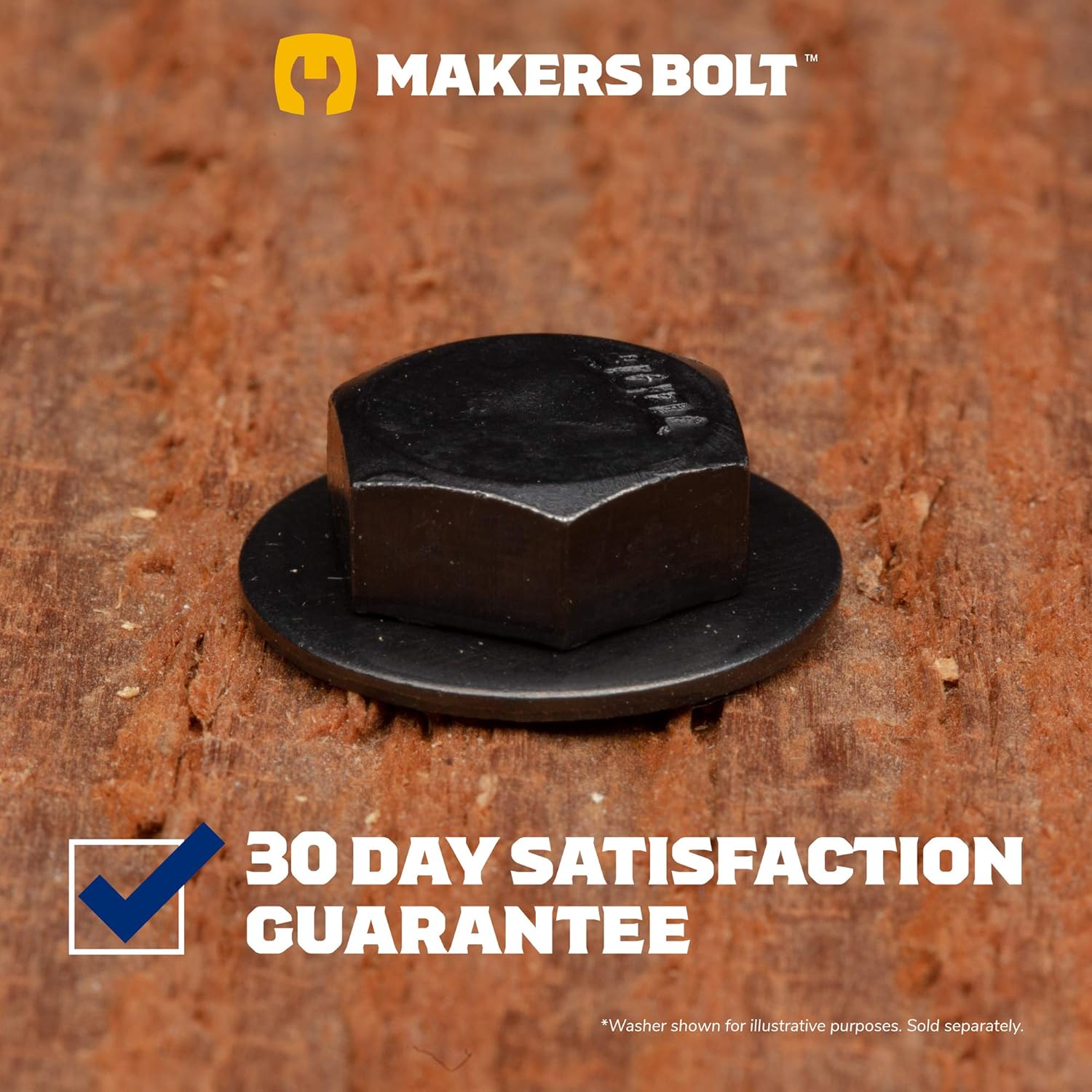 Stainless Steel Black Lag Bolts 1/4″ x 1″ Hex Lag Screws (25 pcs) 188 Stainless Black Oxidized