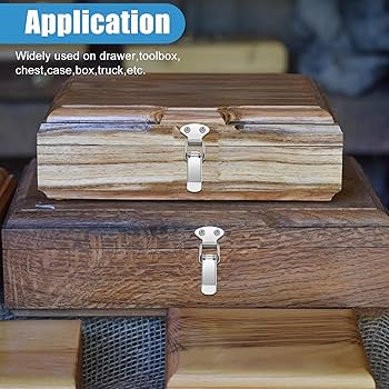 Buy LANMOK 12 Sets Spring Loaded Toggle Latches Stainless Steel Catch Clamp Clips Furniture Hardware Toggle Switch Hasp Clamps For Case Toolbox Drawer Chest Trunk Cabinet Closet Lockers