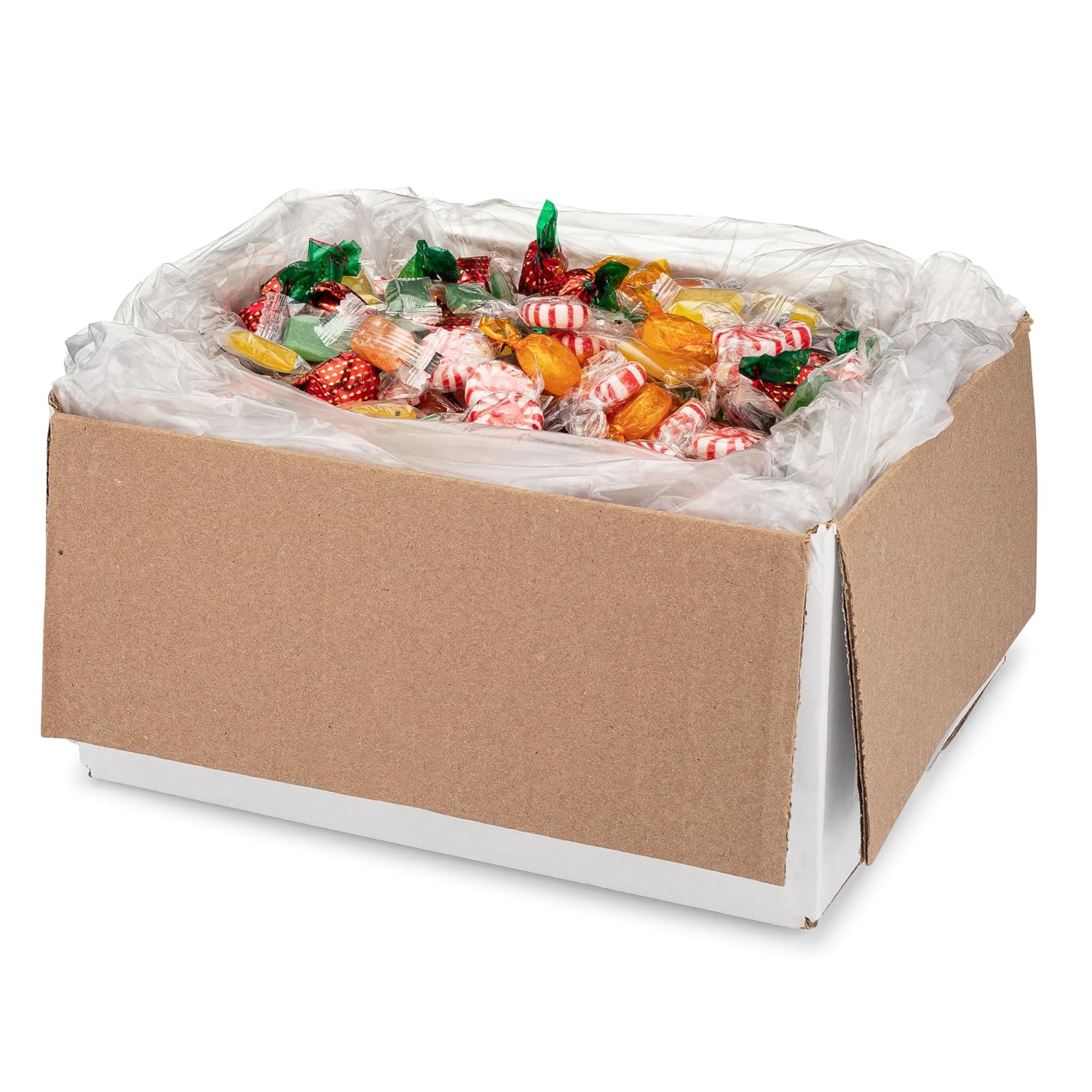 Office Snax 5lb Box Individually Wrapped Fancy Mix Hard Candy, Features Strawberry Bon, Butterscotch, Peppermint Discs & Assorted Fruit Barrels and More, Great for Meetings & Welcome Desks