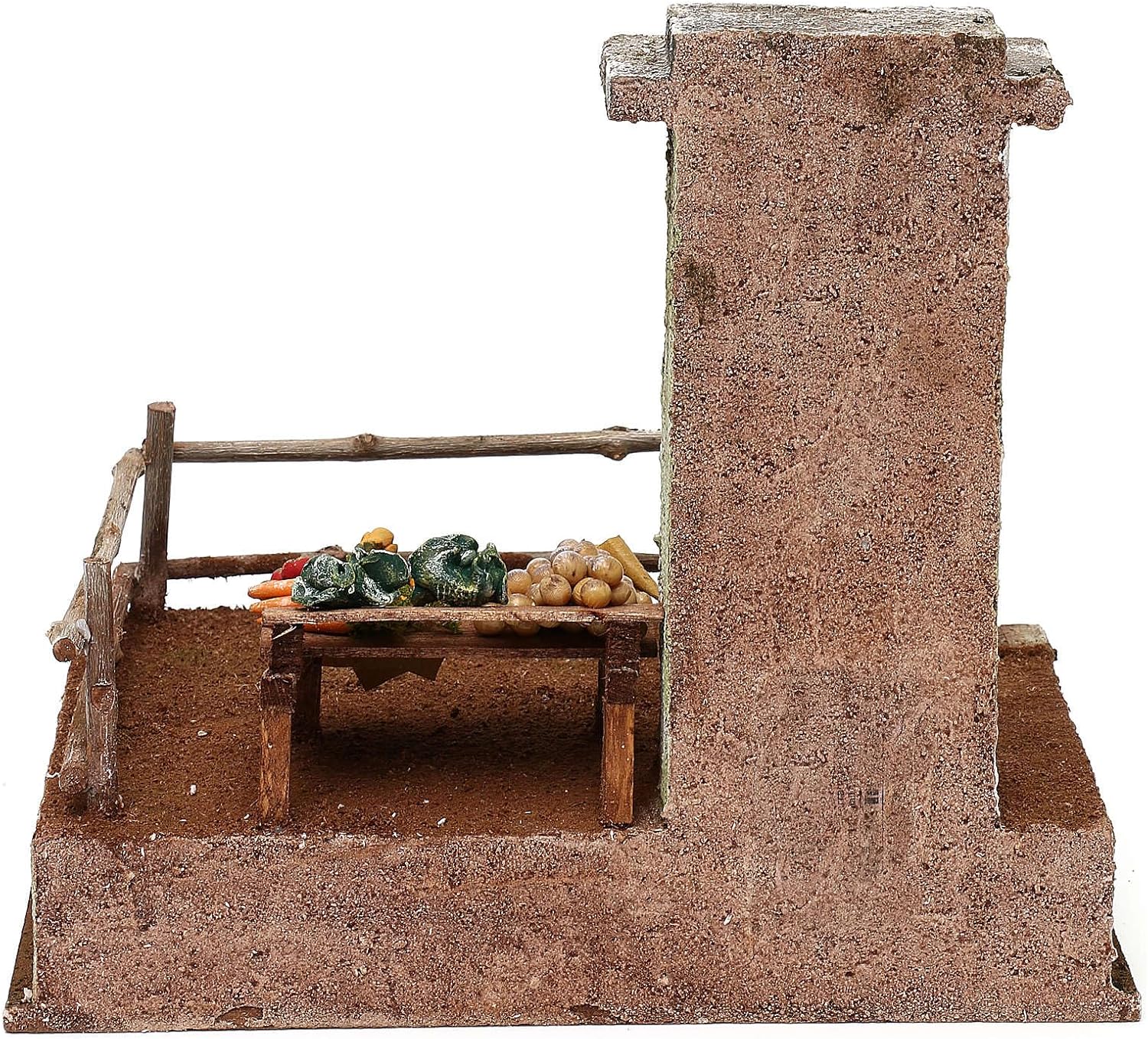Holyart Setting with Vegetable Stand 20x25x20 for 12 cm Nativity Scene