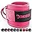 DMoose Ankle Strap for Cable Machine - One Size Fit with Premium Padding, Glute Kickback Ankle Strap, Ankle Cable Straps for Workout, Booty Workout, Leg Extension, Hip Abductors (All Pink - Single)