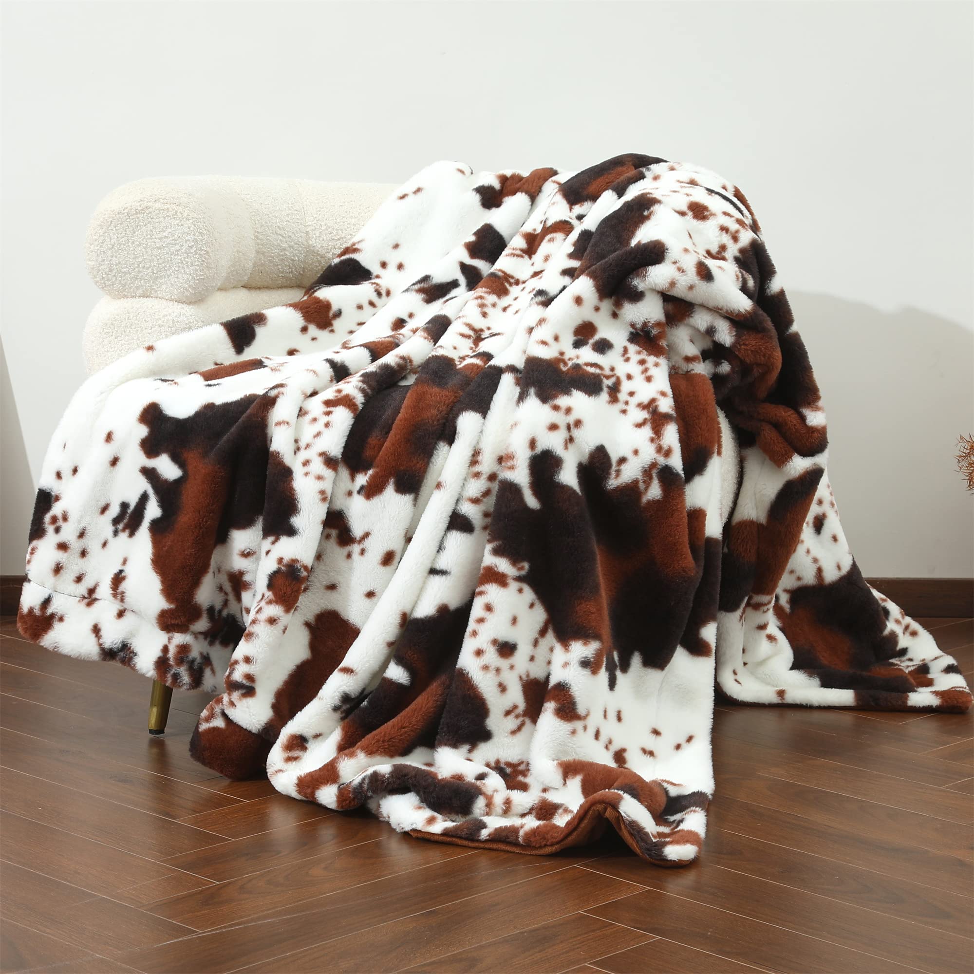 RYNGHIPY Faux Rabbit Fur Bed Throws, Fluffy Warm Throw Blanket for Sofa Couch, Soft Plush Decorative Blanket Thick and Heavy, Cute Bubble Furry Blanket (Blush, 63''x79''): 63''x79'' Coffee