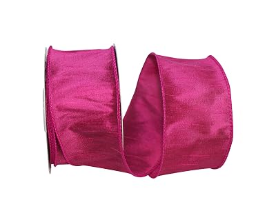 Fuchsia Pink Wired Ribbon