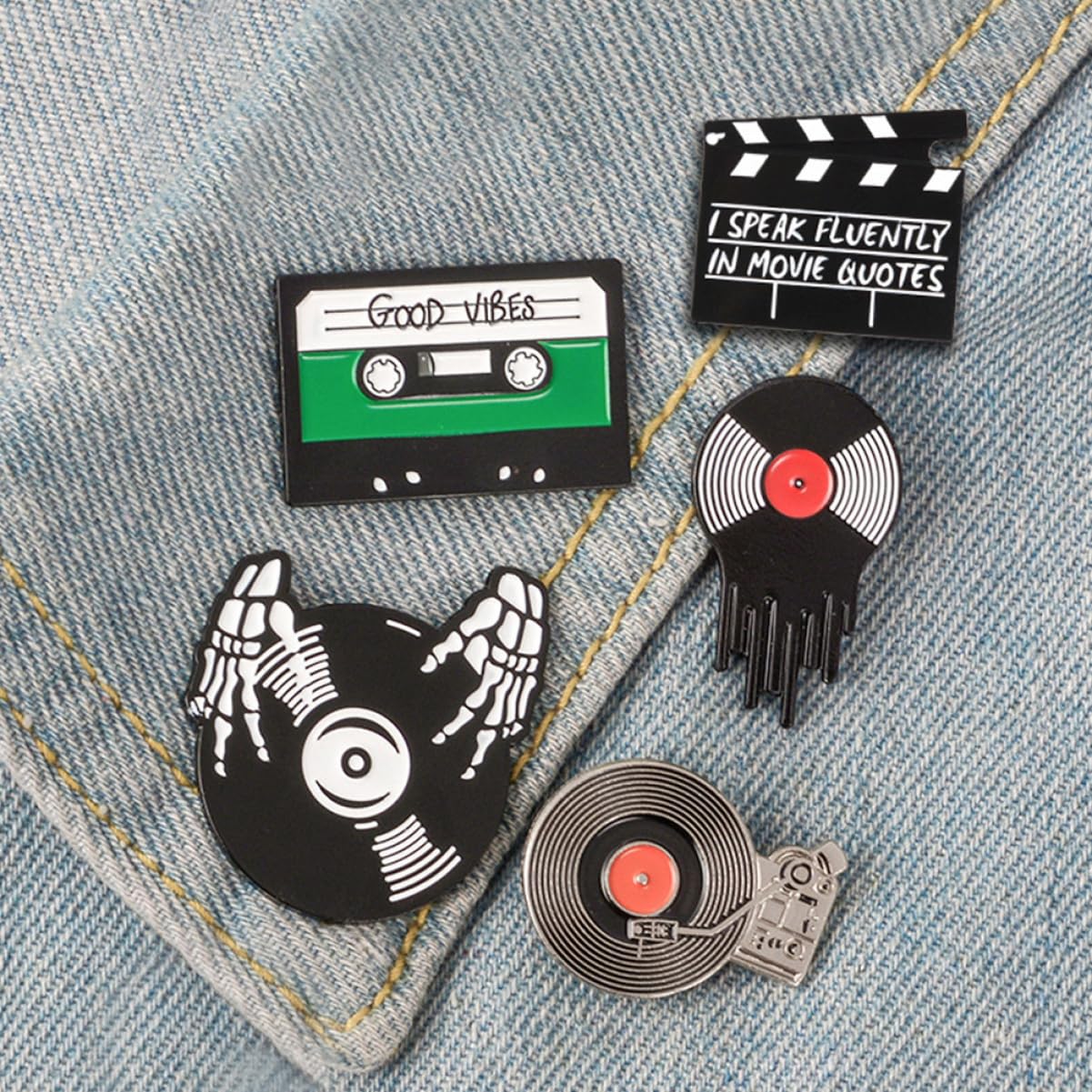 Brosche Heftet Stecknadeln Schnallenring Magnete Magnetband Stifte Abzeichenherstellungsset Ringe Lanyards Abschlussball Corsage Telefon Magnetplatte Legierung