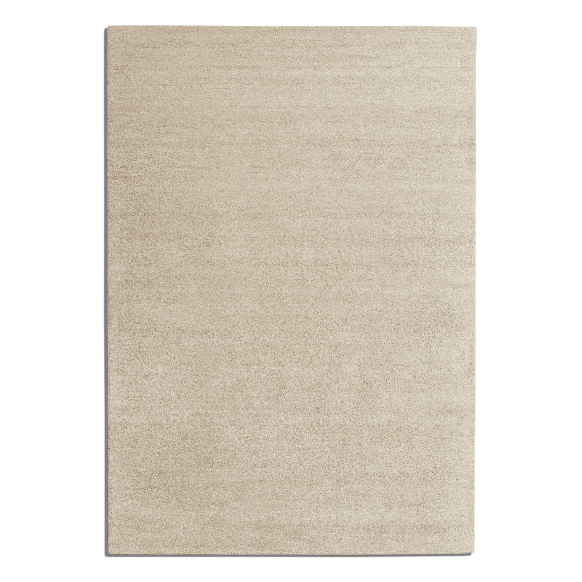 Steffensmeier Gabbeh Teppich Jaipur | 100% Schurwolle | Wohnzimmer | Schlafzimmer | Handtuft | Beige | 90x160 cm