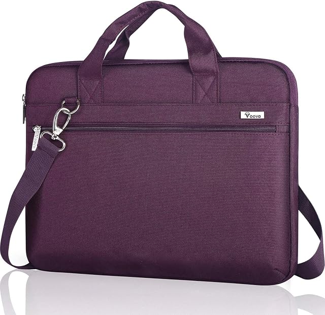 Voova 15 15.6 16 Inch Laptop Bag Case,Waterproof Slim Computer Sleeve Cover Compatible with MacBook Pro 15/16,15"Surface Book 3/2,Dell XPS 15,HP Pavilion,Lenovo ASUS Acer Samsung Chromebook,Purple