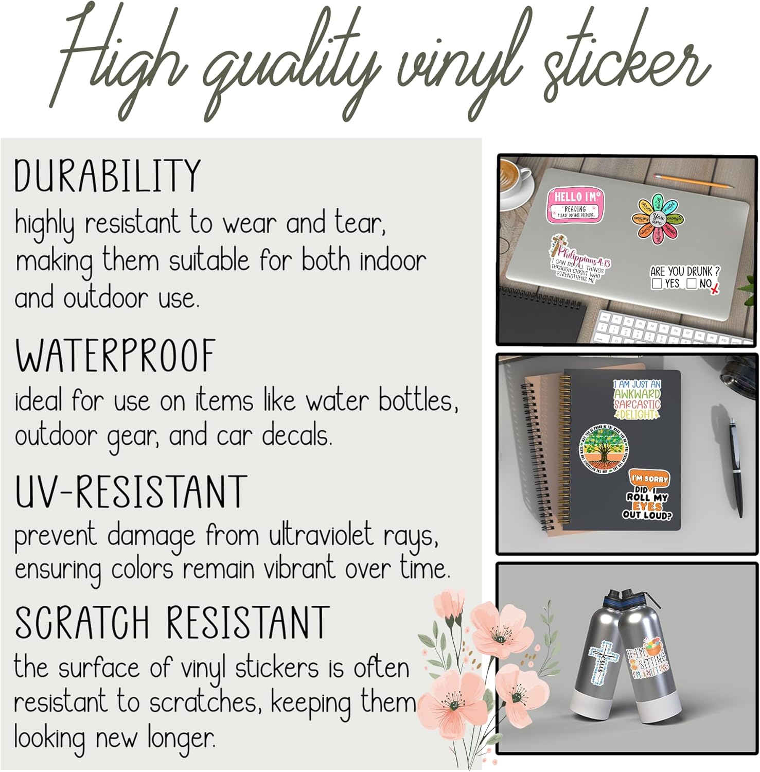 (3Pcs) It’s Okay If You Don’t Like Me Sticker Funny Saying Sarcastic Quote Vinyl Decal for Laptop Water Bottle Humorous Gift for Laptop Tumbler Car Phone Water Bottle - Size 3x2.1 Inches - Image 5