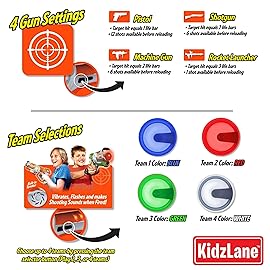 Kidzlane Infrared Laser Tag Game - Set of 2 Green/Orange - Laser tag for Kids Age 6-12