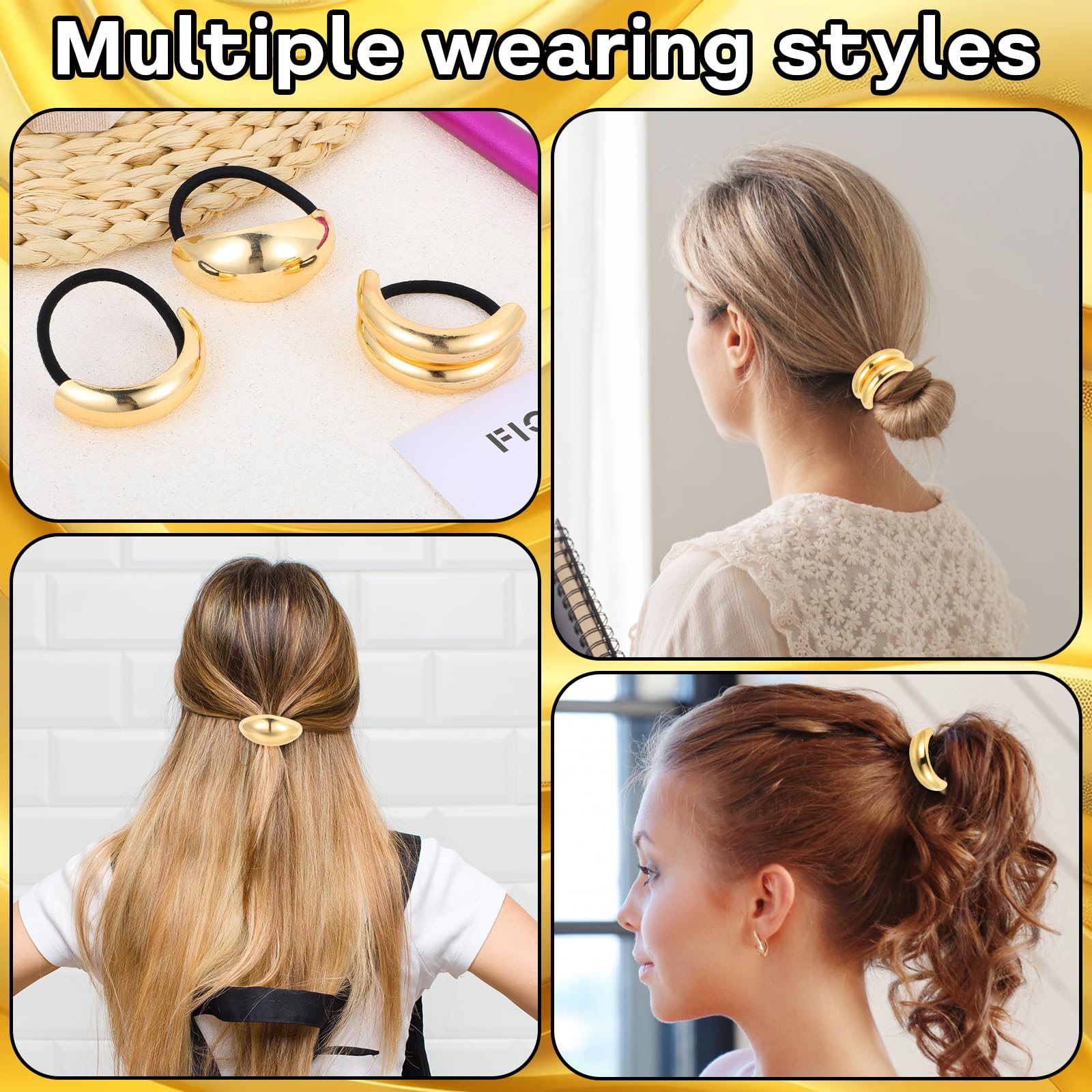 Puños De Pelo R Para Coletas, Pinzas De Metal Para Coletas, | Cuotas