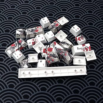 専用 roBa-LP Amazon.com: JSJT Plum Blosoom Key Caps Japanese Keycaps 80
