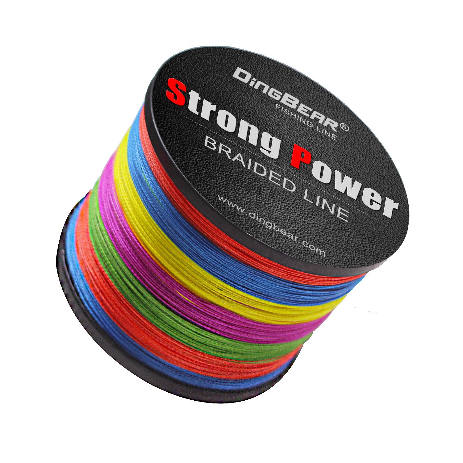 Dingbear 109Yd/100m 135LB/0.60mm Multicolor Braided Fishing Lines 8 Strands Super Strong PE Fishing Wire for Saltwater & Freshwater Fishing
