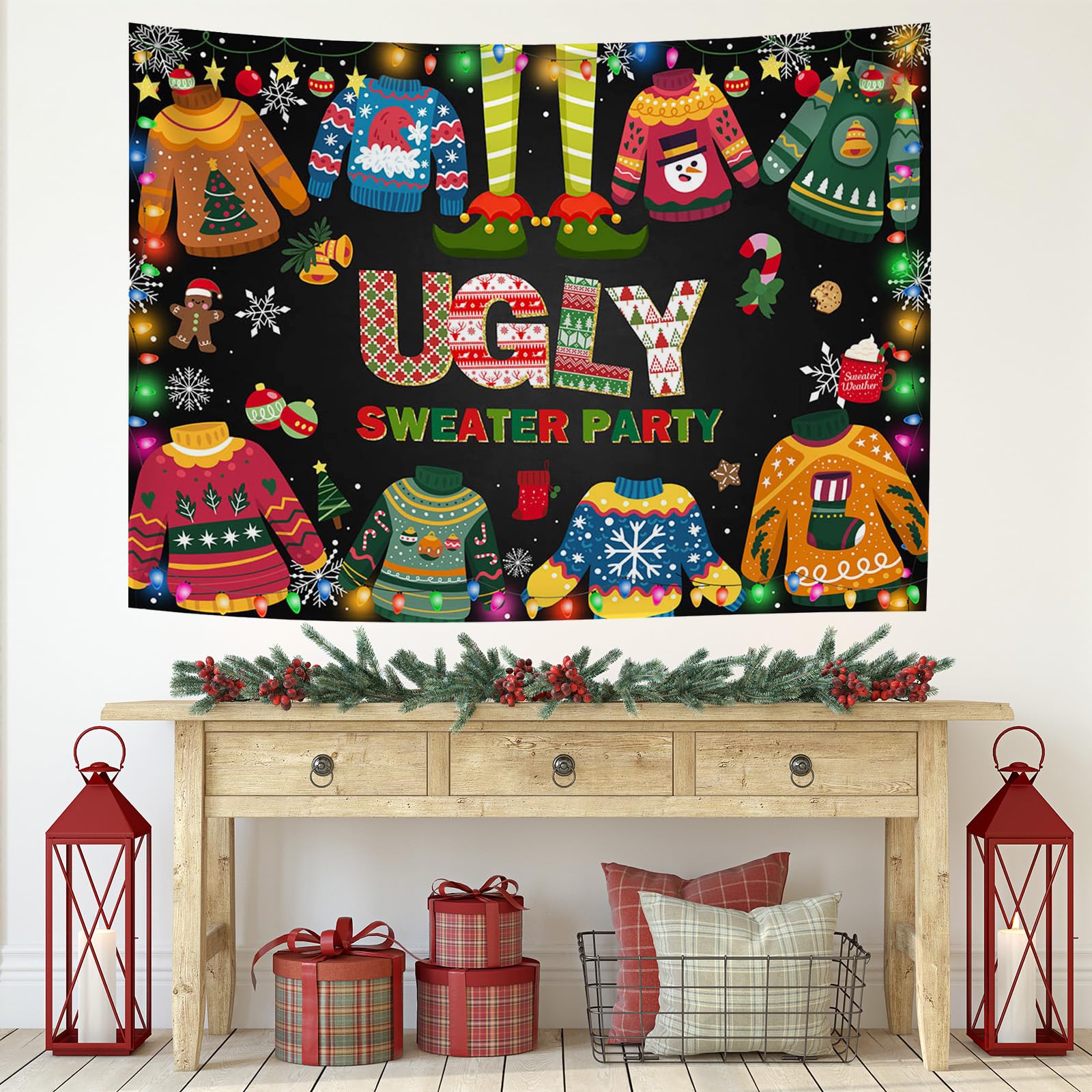 amazon-com-mocsicka-ugly-sweater-party-backdrop-christmas-elfed-up-ugly-sweater-party-decoration-ugly-christmas-sweater-party-banner-photo-booth-props-8x6ft-96-x72-electronics