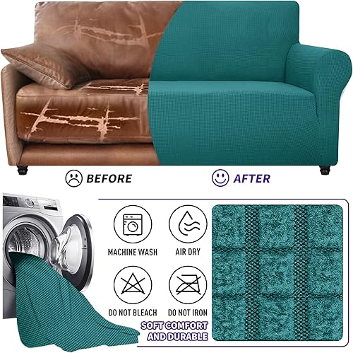 Miniatura 7 de ZNSAYOTX - Funda de sofá elástica y universal de gran tamaño para sala, para proteger los muebles de las mascotas, protector para muebles ajustable