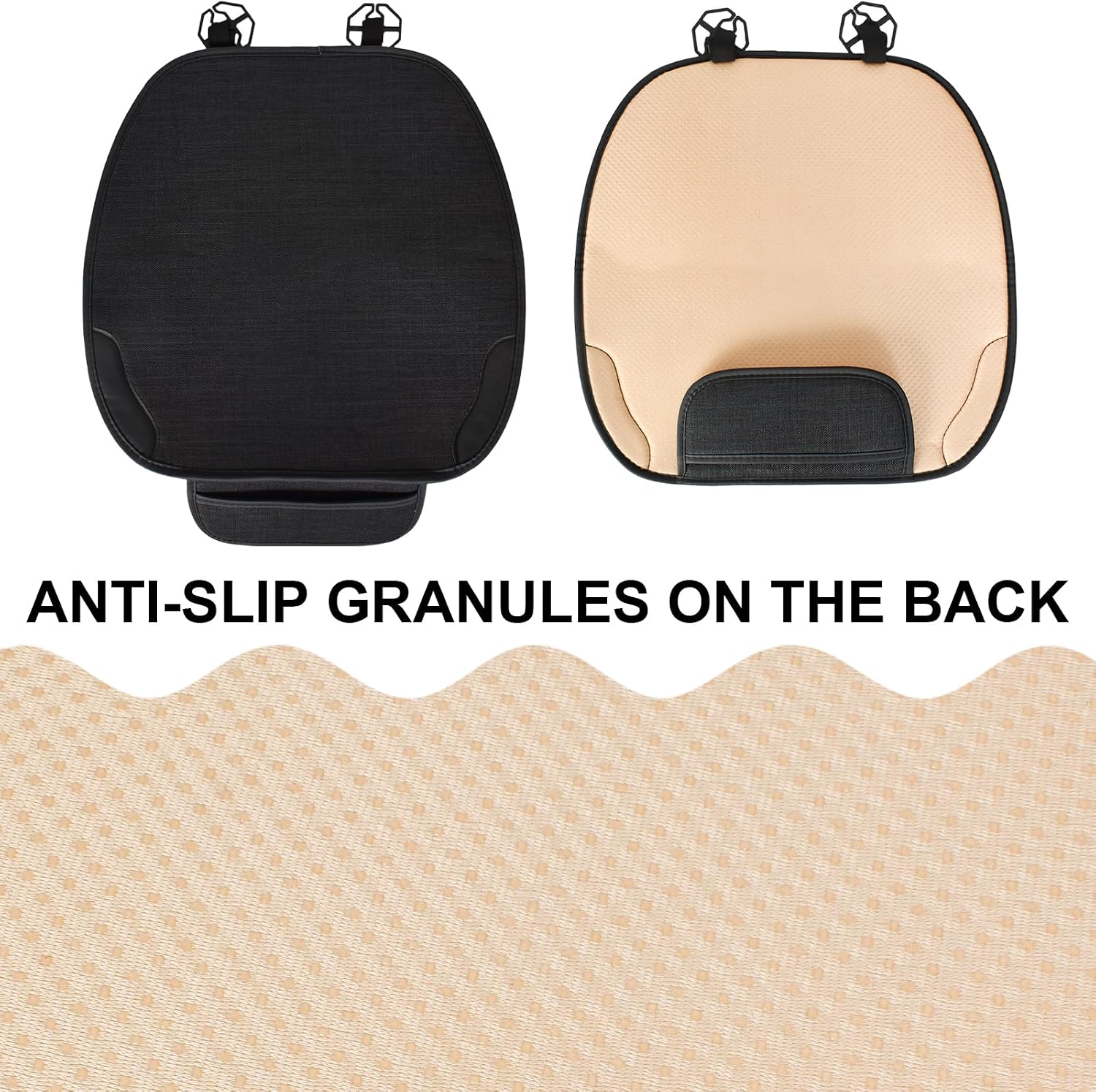Seat Cushion Car Front Seats 51 x 50 cm - Universal Seat Covers Car Breathable, Non-Slip Car Seat Protector Front, Soft Seat Cover Against Sweating for Cars, SUVs, Trucks image 3