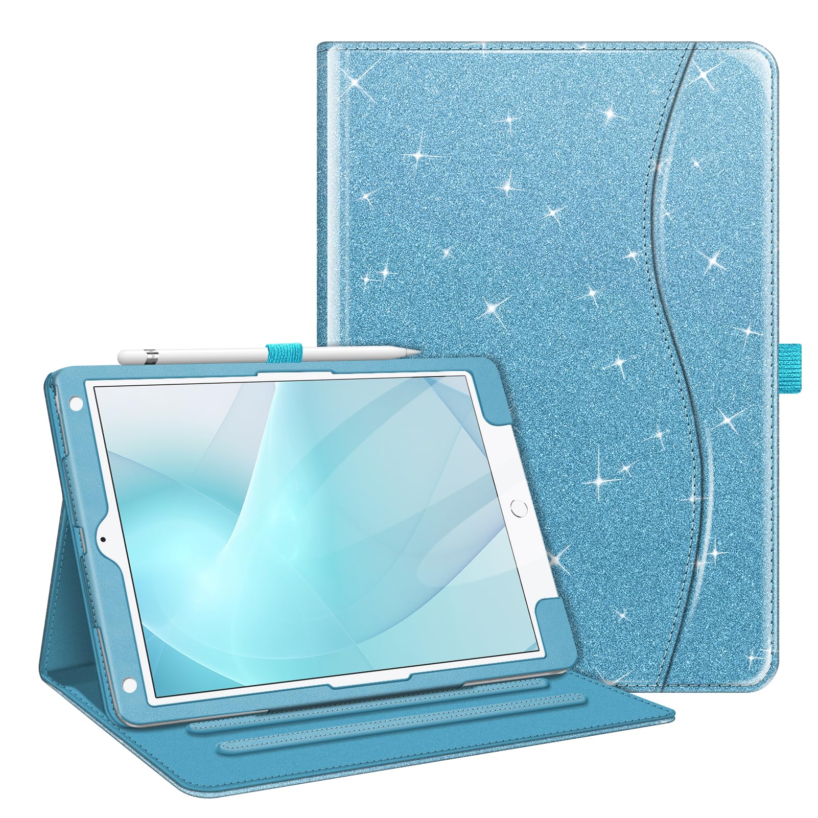 Fintie Case for iPad 9th / 8th / 7th Generation (2021/2020/2019) 10.2 Inch - [Corner Protection] Multi-Angle Viewing Stand Cover with Pocket & Pencil