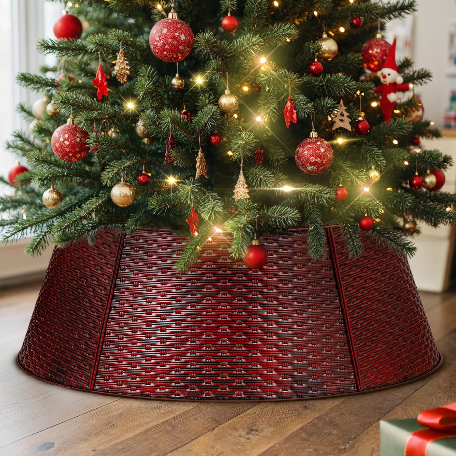Albero Natale decorativo Lanpn 50cm para ocultar las patas del árbol artificial