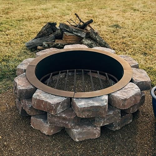 Miniatura 7 de Only Fire - Rejilla redonda para fogata con 4 patas para cocinar al aire libre, 22 pulgadas