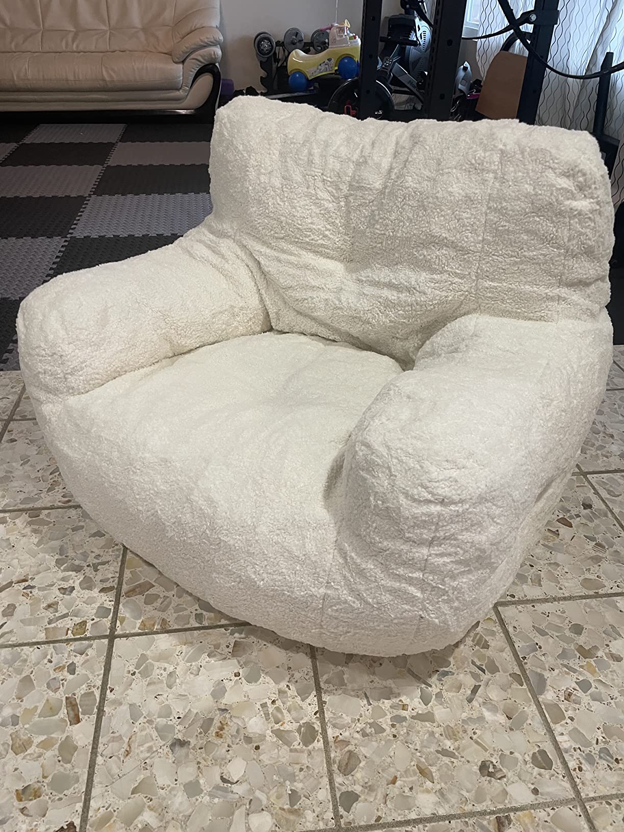 22/mo Finance Recaceik Tufted Soft Stuffed Bean Bag Chair with Filler, Fluffy Lazy Sofa