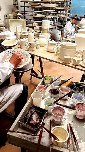 Miniatura 4 de CERAMICHE D'ARTE PARRINI - Italian Ceramic Art Pitcher Vine Vino Jar Pottery Decorated White Rustic Shabby Hand Painted Made in ITALY Tuscan