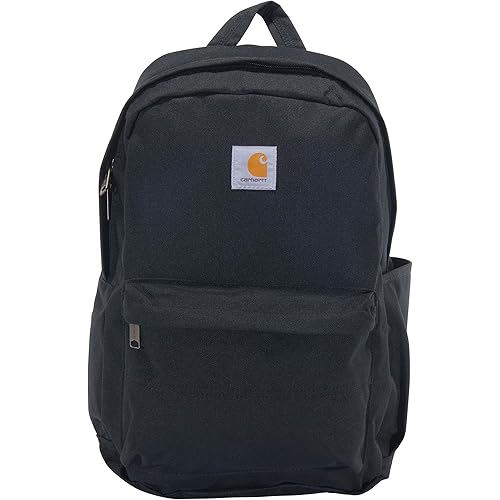 Carhartt 21L Laptop Backpack, Durable Water-Resistant Pack with Laptop Sleeve, Containts PFAS, Black