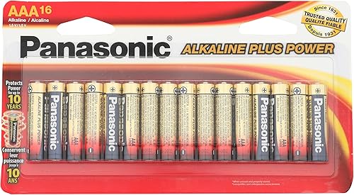 Panasonic Pilas alcalinas más AAA paquete de 16 - LR03PA-16BH