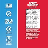 Vista 5 de Nuun Sport - Tabletas de electrolitos para una hidratación proactiva, ponche de frutas, paquete de 8 (80 porciones)