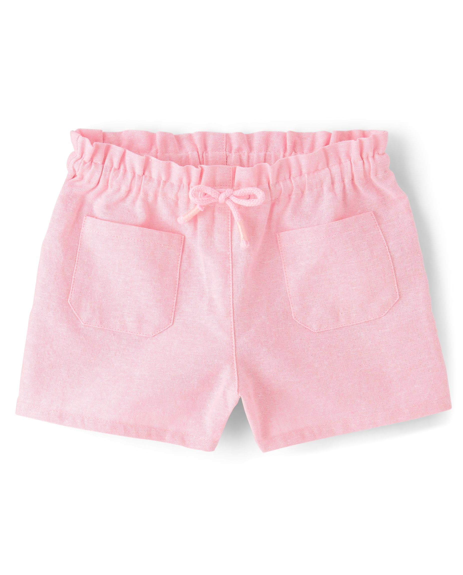 Gymboree Girls and Toddler Tie Front Linen Shorts